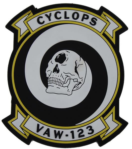 Official US Navy VAW-123 Cyclops PVC Patch