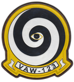 Officially Licensed US Navy VAW-123 Screwtops Leather Patches