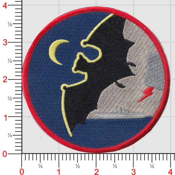 Officially Licensed US Navy VAW-12 Bats Patch