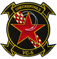 Officially Licensed US Navy VC-5 Checkertails Patch