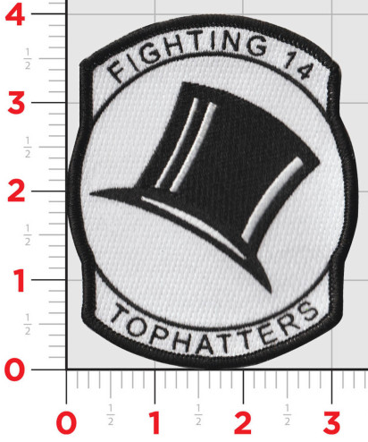 Officially Licensed US Navy VF-14 / VFA-14 Tophatters Patch