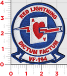 Officially Licensed US Navy VF-194 Red Lightenings Patch