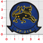 Officially Licensed US Navy VF-213 Black Lions Squadron Patch