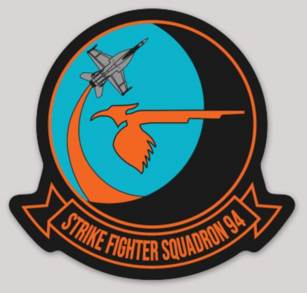 Officially Licensed US Navy VFA-94 Shrikes Squadron Stickers