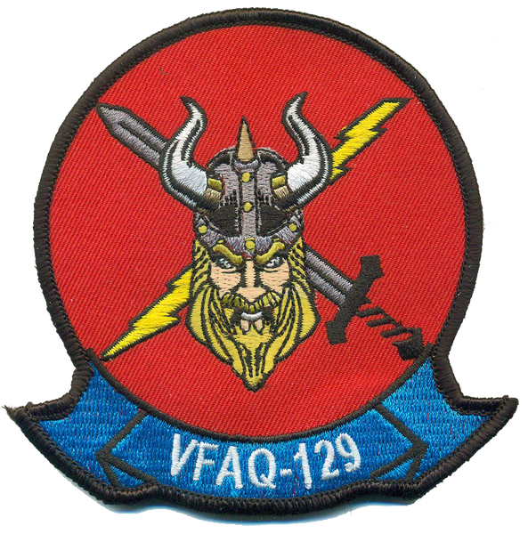 Official US Navy VAQ-129 Vikings Patch