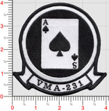 Officially Licensed USMC VMA-231 Ace of Spades Squadron Patches