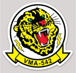 Officially Licensed USMC VMA-542 Tigers Sticker
