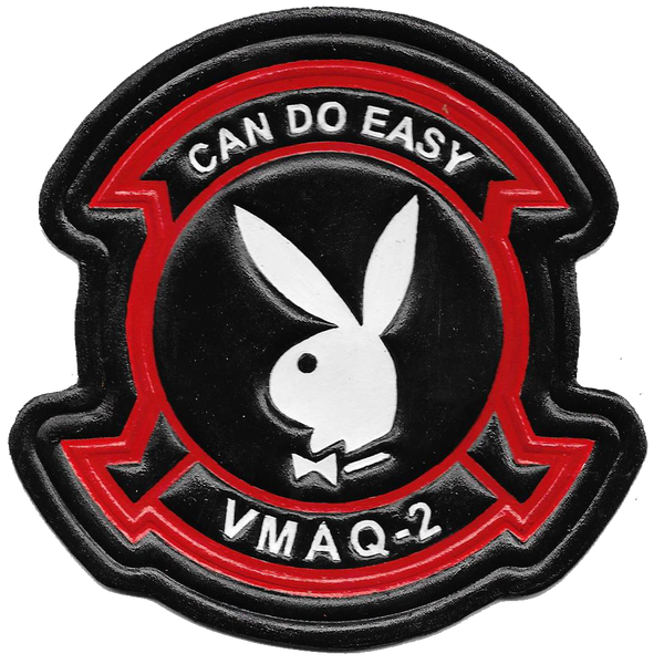 Officially Licensed USMC VMAQ-2 Playboys Leather Patch