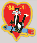 Officially Licensed USMC VMF-311 Sticker