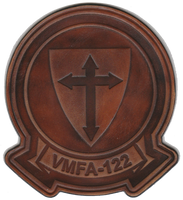 Officially Licensed USMC VMFA-122 Crusaders Leather Patches