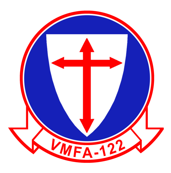 Officially Licensed USMC VMFA-122 Crusaders Sticker