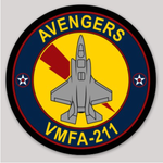 Officially Licensed USMC VMFA-211 Wake Island Avengers F-35 sticker