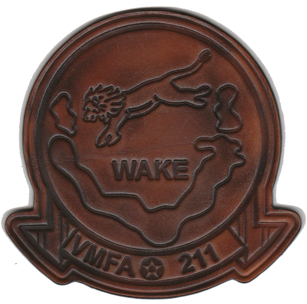 Officially Licensed USMC VMFA-211 Wake Island Avengers Leather Patch