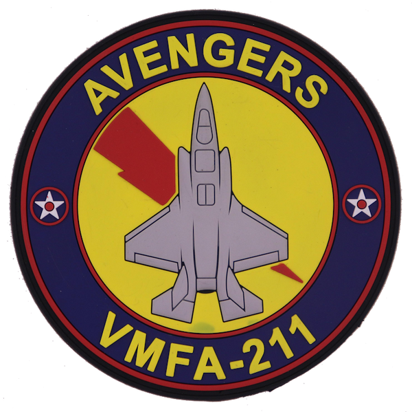 Official VMFA-211 Wake Island Avengers F-35 PVC Shoulder Patch