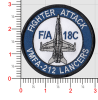 Official VMFA-212 Lancers F-18 Shoulder Patch