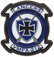 Officially Licensed USMC VMFA-212 Lancers Leather Squadron Patches