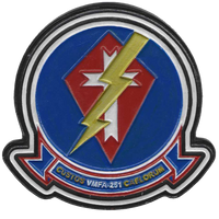 Officially Licensed USMC VMFA-251 Thunderbolts Leather Patches