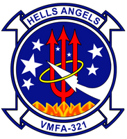 Officially Licensed USMC VMFA-321 Hells Angels Sticker