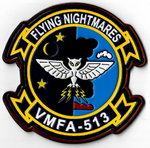 Officially Licensed USMC VMFA-513 Nightmares Leather patch
