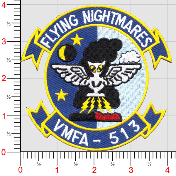 Officially Licensed USMC VMFA-513 Flying Nightmares Patch