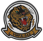 Officially Licensed USMC VMFA-542 Tigers Leather Patches