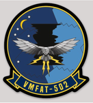 Officially Licensed USMC VMFAT-502 Nightmares Sticker