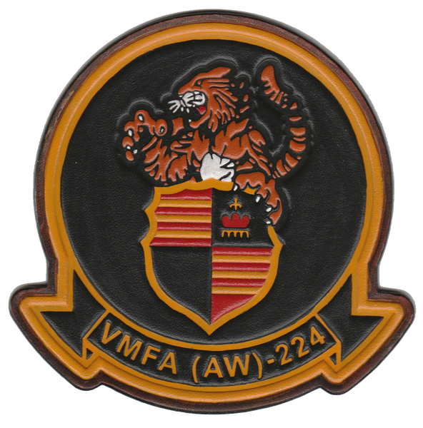 Officially Licensed USMC VMFA(AW)-224 Bengals Leather Patches