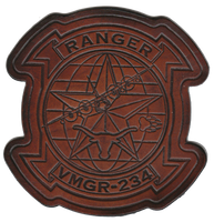 Officially Licensed USMC VMGR-234 Rangers Leather Patch