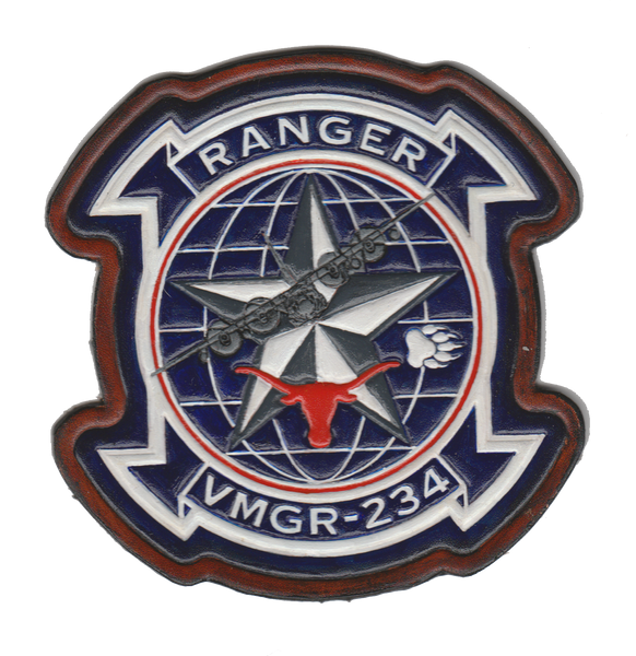 Officially Licensed USMC VMGR-234 Rangers Leather Patch