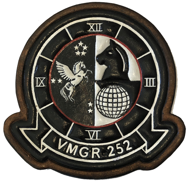 Officially Licensed USMC VMGR-252 Otis Leather Patches