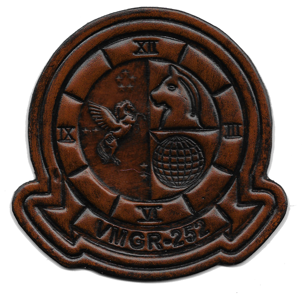 Officially Licensed USMC VMGR-252 Otis Leather Patches