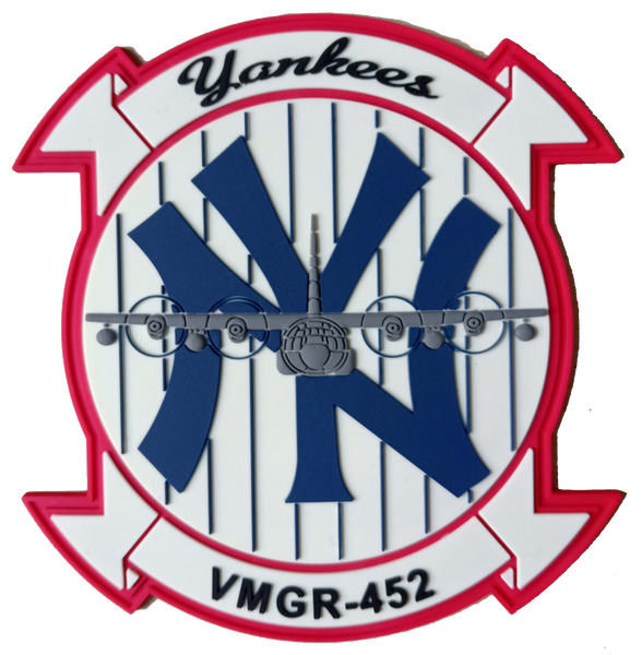 Officially Licensed USMC VMGR-452 Yankees PVC Glow Patches