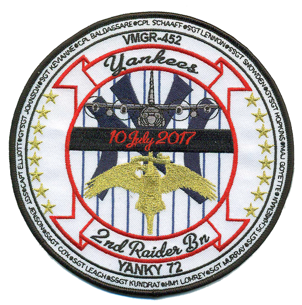 VMGR-452/2nd Raider Memorial Patch & Sticker Patch