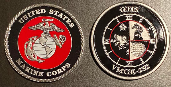 Officially Licensed USMC VMGR-252 Otis Coin