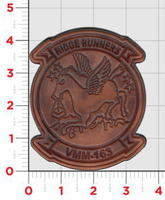 Officially Licensed VMM-163 Ridge Runners Throwback Leather Patch