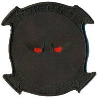 Officially Licensed USMC VMM-163 Evil Eyes (REIN) Blackout Squadron Patch