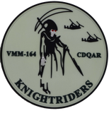 VMM-164 Knightriders Maintenance Qual PVC glow Patch