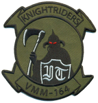 Officially Licensed USMC VMM-164 Knightriders Original Design squadron Patch