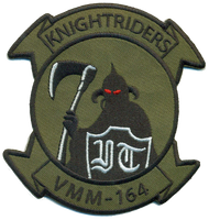 Officially Licensed USMC VMM-164 Knightriders Original Design squadron Patch