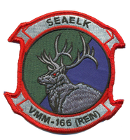 Officially Licensed USMC VMM-166 Seaelk REIN Patch