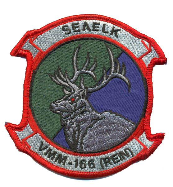 Officially Licensed USMC VMM-166 Seaelk REIN Patch