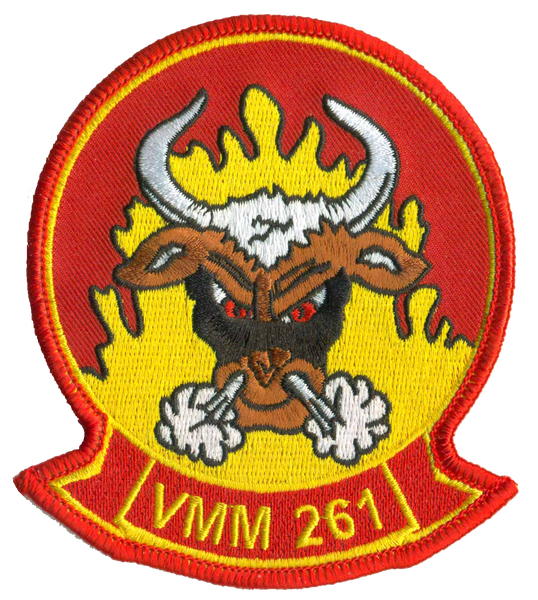 Officially Licensed USMC VMM-261 Raging Bulls Patch