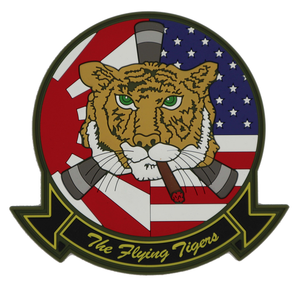 VMM-262 Smoking Tiger PVC with Flags Patch