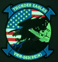 Official VMM-263 (REIN) Thunder Eagles PVC Patch