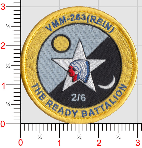 Official VMM-263 REIN/ 2/6 Ready Bn Shoulder Patches