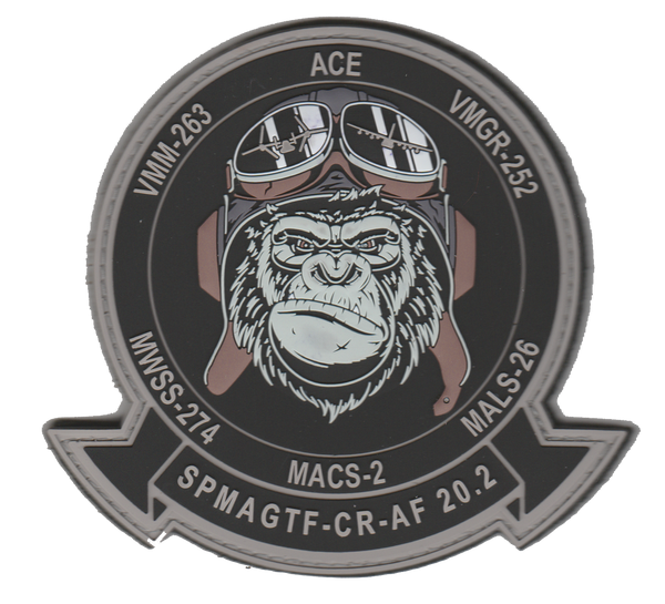 VMM-263 SPMAGTF 20.1 Ready Ape PVC Patches- With Hook & Loop