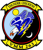 Officially Licensed USMC VMM-263 Thunder Chickens Stickers