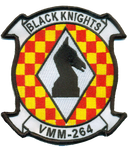 Officially Licensed USMC VMM-264 Black Knights Squadron Patch