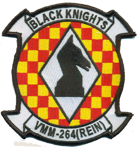Officially Licensed USMC VMM-264(REIN) Black Knights Patch