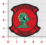 Officially Licensed USMC VMM-265 Dragon Us Down Patch